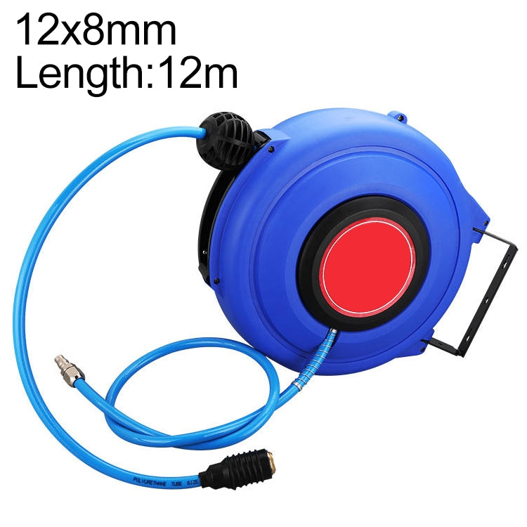 LAIZE Automatic Retractable Air Hose Reel Pneumatic PU Tube, Specification:12x8mm, 12m - free shipping - PMC TechLife - Order now!