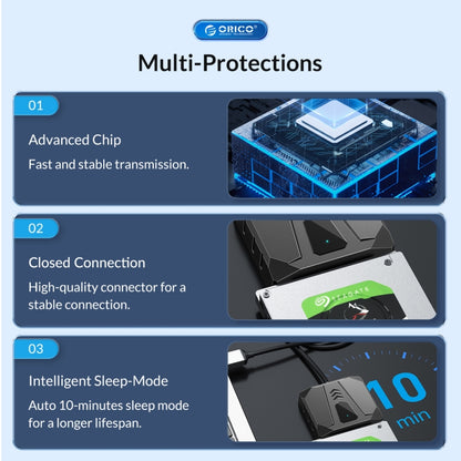 ORICO UTS2 USB 3.0 2.5-inch SATA HDD Adapter, Cable Length:0.3m - USB to IDE / SATA by ORICO | Online Shopping South Africa | PMC Jewellery | Buy Now Pay Later Mobicred