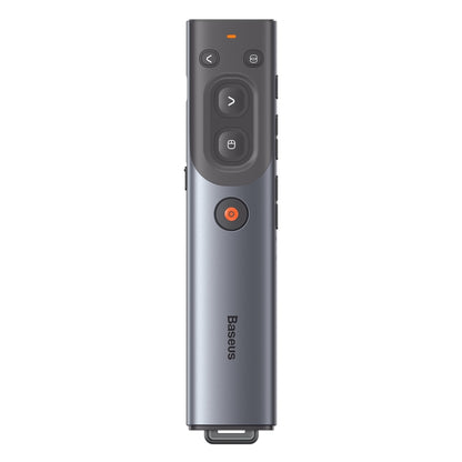 Baseus WKCD020013 Red Laser Wireless Multimedia Presenter Page Turning Pen,Charging Version(Grey) -  by Baseus | Online Shopping South Africa | PMC Jewellery | Buy Now Pay Later Mobicred