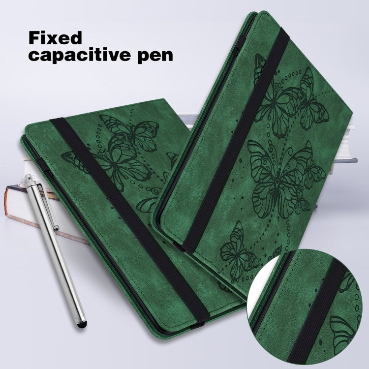 For OPPO Pad Air 2022 Embossed Butterfly Pattern Leather Tablet Case(Green) - free shipping - PMC TechLife - Order now!