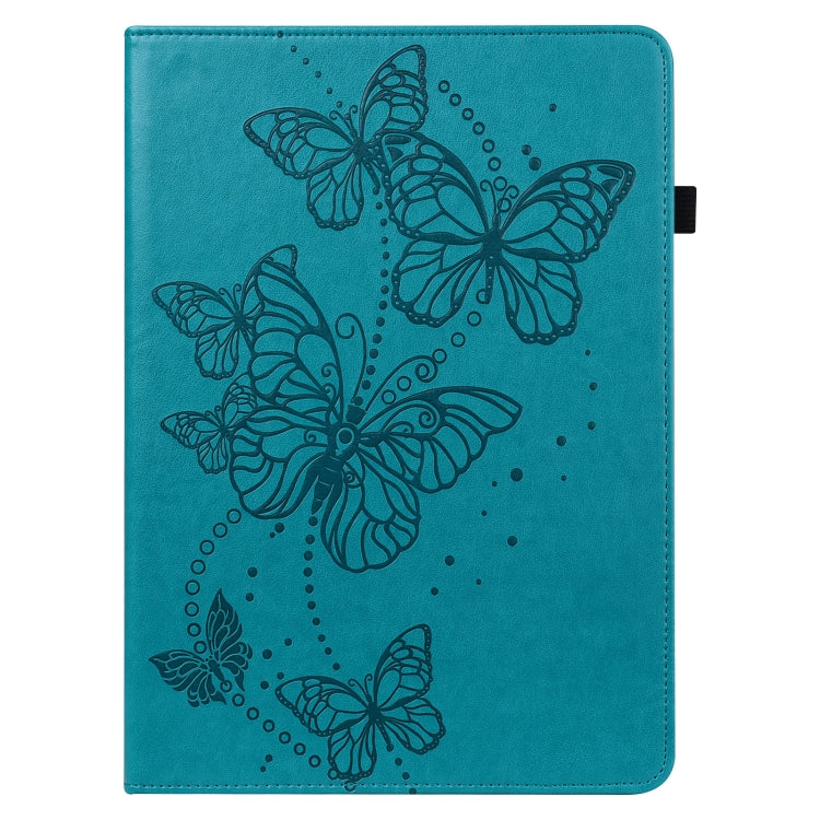 For OPPO Pad Air 2022 Embossed Butterfly Pattern Leather Tablet Case(Blue) - OPPO by PMC TechLife | Online Shopping South Africa | PMC TechLife | Buy Now Pay Later Mobicred