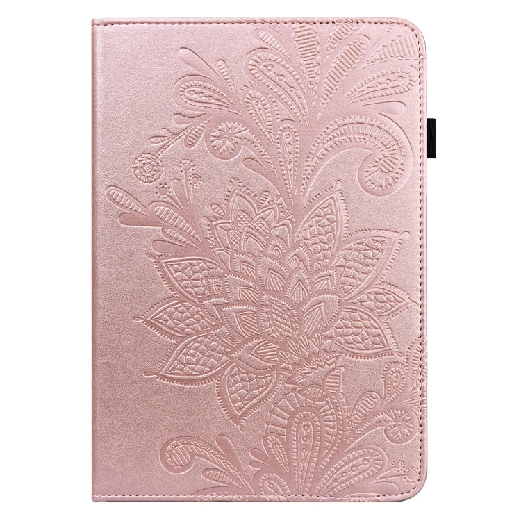 For OPPO Pad Air 2022 Lace Flower Embossing Pattern Leather Tablet Case(Pink) - OPPO by PMC TechLife | Online Shopping South Africa | PMC TechLife | Buy Now Pay Later Mobicred