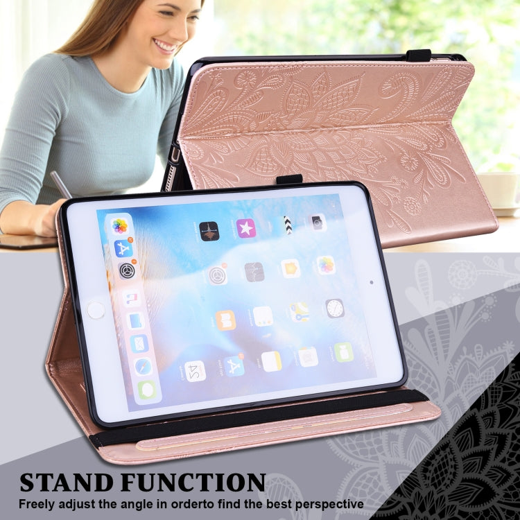 For OPPO Pad Air 2022 Lace Flower Embossing Pattern Leather Tablet Case(Pink) - OPPO by PMC TechLife | Online Shopping South Africa | PMC TechLife | Buy Now Pay Later Mobicred
