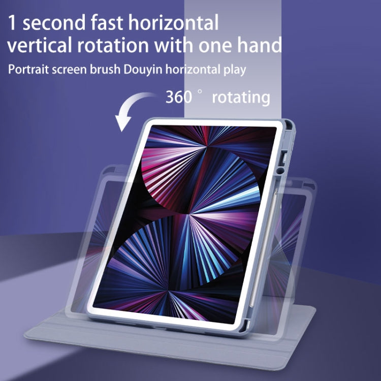 For Huawei MatePad Paper 10.3 Acrylic 360 Degree Rotation Holder Tablet Leather Case(Black) - Huawei by PMC TechLife | Online Shopping South Africa | PMC TechLife | Buy Now Pay Later Mobicred