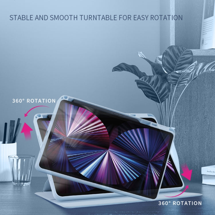 For Honor Tablet V7 Pro Acrylic 360 Degree Rotation Holder Tablet Leather Case(Emerald Green) - Honor by PMC TechLife | Online Shopping South Africa | PMC TechLife | Buy Now Pay Later Mobicred