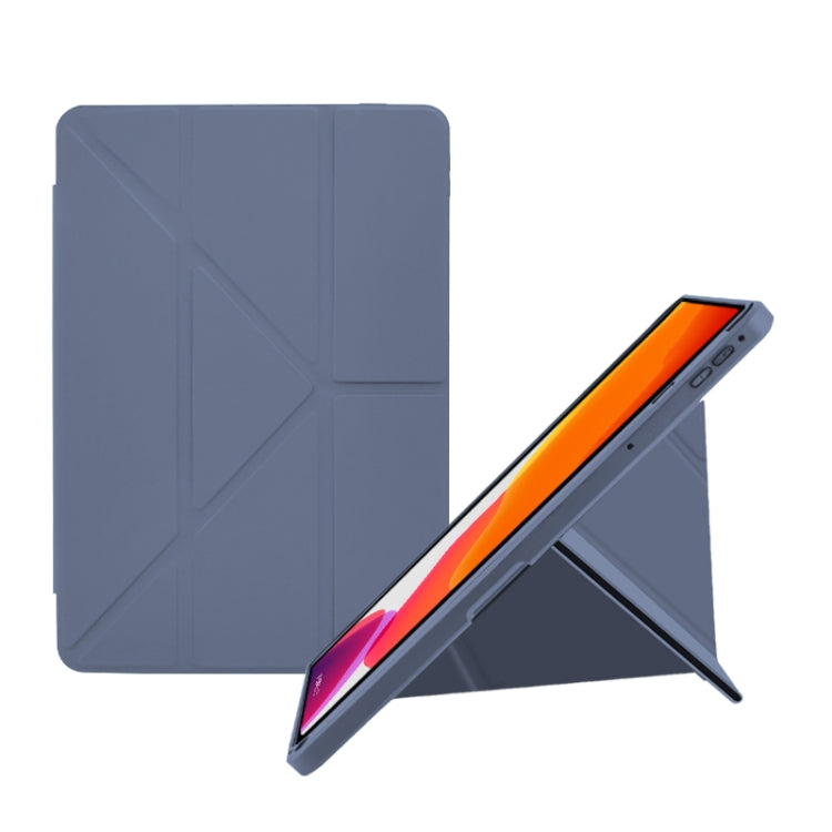 For Nokia T20 Acrylic 2 in 1 Y-fold Smart Leather Tablet Case(Lavender Purple) - Nokia by PMC TechLife | Online Shopping South Africa | PMC TechLife | Buy Now Pay Later Mobicred