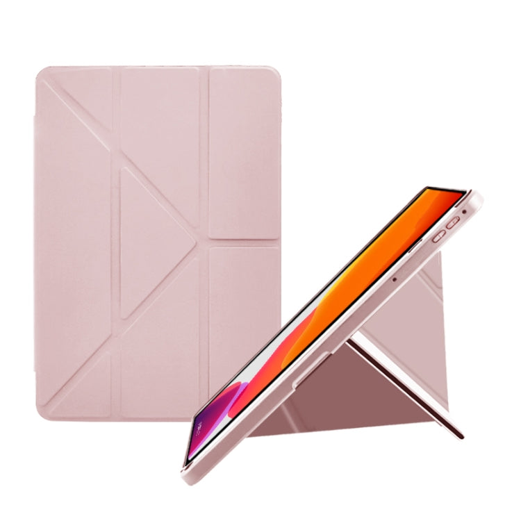 For Huawei MatePad 11 / 10.95 Acrylic 2 in 1 Y-fold Smart Leather Tablet Case(Pink) - Huawei by PMC TechLife | Online Shopping South Africa | PMC TechLife | Buy Now Pay Later Mobicred