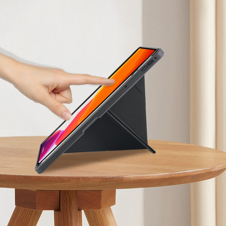 For Honor Tablet V7 Pro Acrylic 2 in 1 Y-fold Smart Leather Tablet Case(Ice White) - Honor by PMC TechLife | Online Shopping South Africa | PMC TechLife | Buy Now Pay Later Mobicred