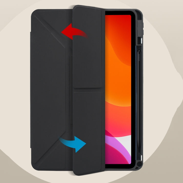 For Realme Pad Mini 8.7 Acrylic 2 in 1 Y-fold Smart Leather Tablet Case(Ice White) - Realme by PMC TechLife | Online Shopping South Africa | PMC TechLife | Buy Now Pay Later Mobicred