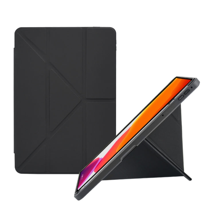 For OPPO Pad Air 10.3 2022 Acrylic 2 in 1 Y-fold Smart Leather Tablet Case(Black) - OPPO by PMC TechLife | Online Shopping South Africa | PMC TechLife | Buy Now Pay Later Mobicred