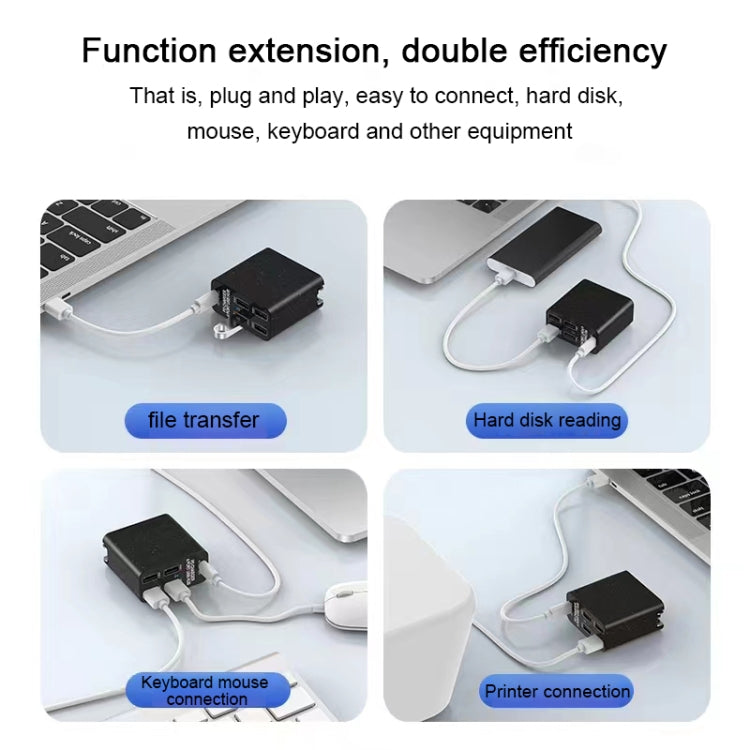 X83 65W Output USB-C / Type-C + 4 Ports USB HUB PD Charger, US Plug - USB Charger by PMC Jewellery | Online Shopping South Africa | PMC Jewellery | Buy Now Pay Later Mobicred