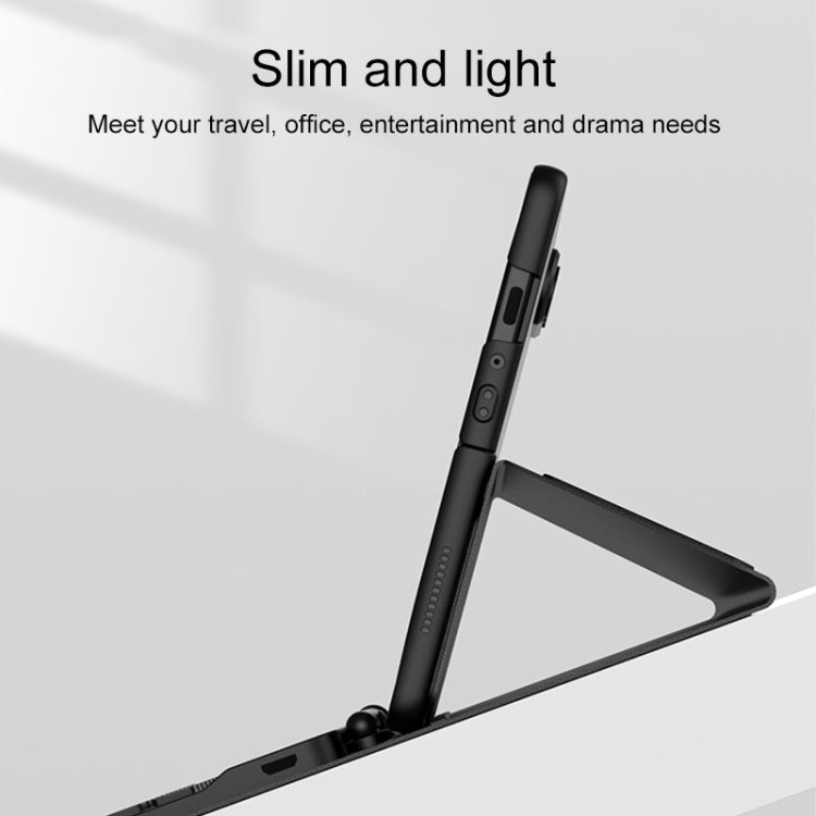 For Samsung Galaxy Z Fold3 5G Magnetic Folding Bluetooth Keyboard Leather Case(Carbon Fiber) - Samsung Keyboard by PMC TechLife | Online Shopping South Africa | PMC TechLife