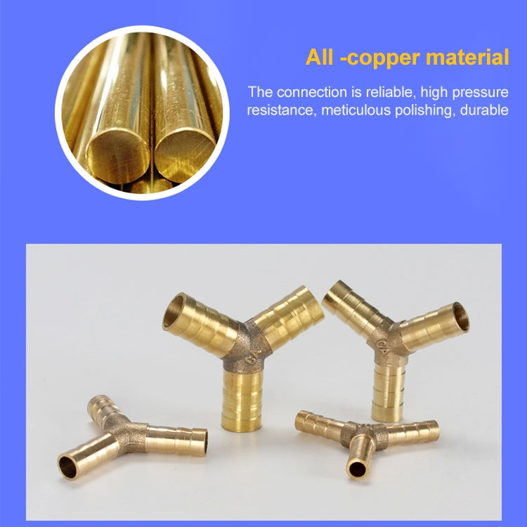 LAIZE 2pcs Pagoda T-type Three Way Pneumatic Components, Caliber:8mm - Interface Series by LAIZE | Online Shopping South Africa | PMC TechLife | Buy Now Pay Later Mobicred