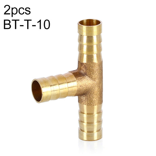 LAIZE 2pcs Pagoda T-type Three Way Pneumatic Components, Caliber:10mm - Interface Series by LAIZE | Online Shopping South Africa | PMC Jewellery | Buy Now Pay Later Mobicred