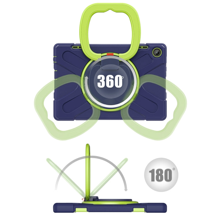 For Lenovo Tab M10 10.1 3rd Gen Silicone + PC Protective Tablet Case(Navy Blue Lime) - Lenovo by PMC TechLife | Online Shopping South Africa | PMC TechLife | Buy Now Pay Later Mobicred