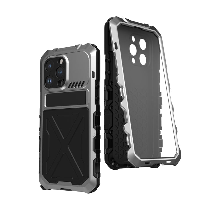 For iPhone 14 Pro R-JUST Life Waterproof Dustproof Shockproof Phone Case(Silver) - free shipping - PMC TechLife - Order now!