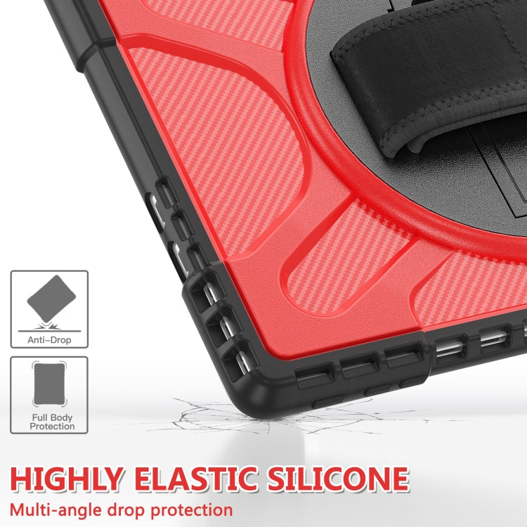 For MicroSoft Surface Pro 9 / 10 / 11 Rotatable Kickstand Grip Shockproof Tablet Case(Red) - Others by PMC TechLife | Online Shopping South Africa | PMC TechLife | Buy Now Pay Later Mobicred