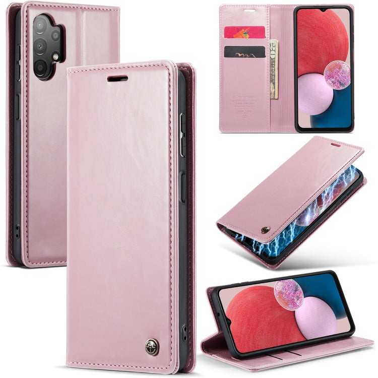 For Samsung Galaxy A13 4G/A13 5G/A04S/A04/M13 5G CaseMe 003 Crazy Horse Texture Leather Phone Case(Rose Gold) - Galaxy Phone Cases by CaseMe | Online Shopping South Africa | PMC Jewellery | Buy Now Pay Later Mobicred