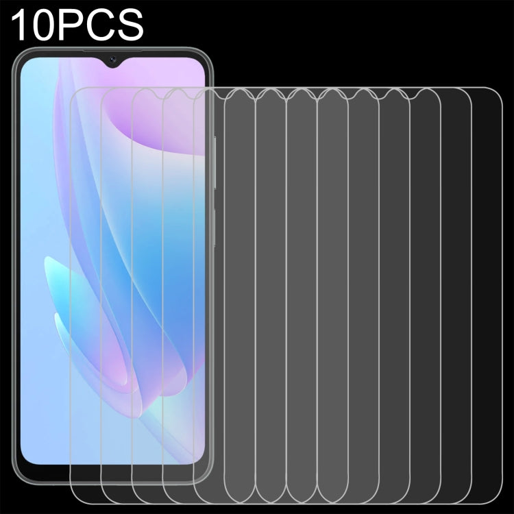 For Blackview A52 10 PCS 0.26mm 9H 2.5D Tempered Glass Film - For Blackview by PMC TechLife | Online Shopping South Africa | PMC TechLife