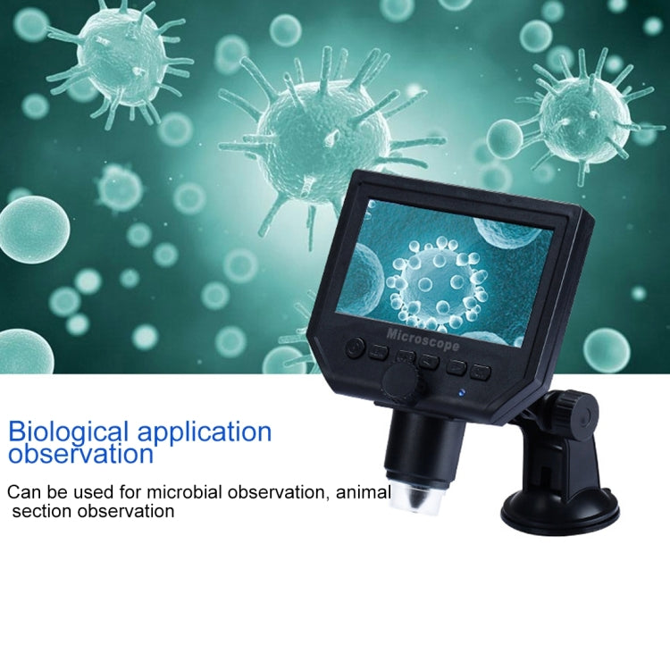 G600 600X 3.6MP 4.3 inch HD LCD Display Portable Digital Microscope, Plug:AU Plug - free shipping - PMC Jewellery - Order now!