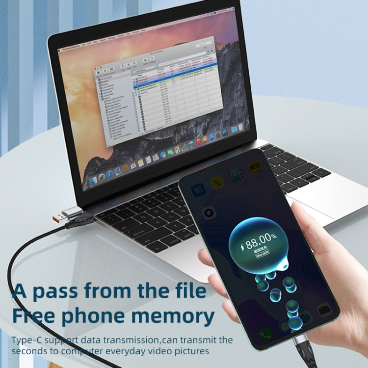 ADC-008 100W USB/Type-C to Type-C + 8 Pin + Micro USB Two to Three Fully Compatible Fast Charge Data Cable, Length:2m - Multifunction Cable by PMC Jewellery | Online Shopping South Africa | PMC Jewellery | Buy Now Pay Later Mobicred