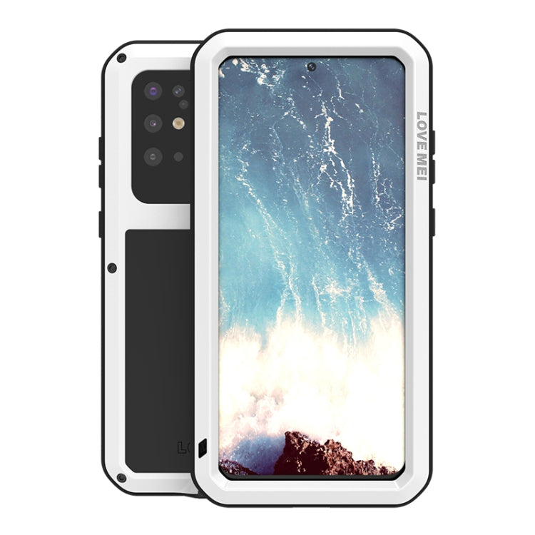 For Galaxy S20 Plus LOVE MEI Metal Shockproof Waterproof Dustproof Protective Case(White) - Galaxy Phone Cases by LOVE MEI | Online Shopping South Africa | PMC TechLife | Buy Now Pay Later Mobicred