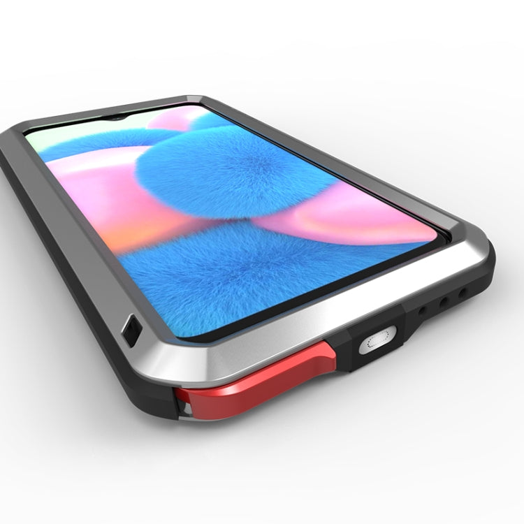 For Galaxy A30s LOVE MEI Metal Shockproof Waterproof Dustproof Protective Case(Silver) - Galaxy Phone Cases by LOVE MEI | Online Shopping South Africa | PMC TechLife | Buy Now Pay Later Mobicred