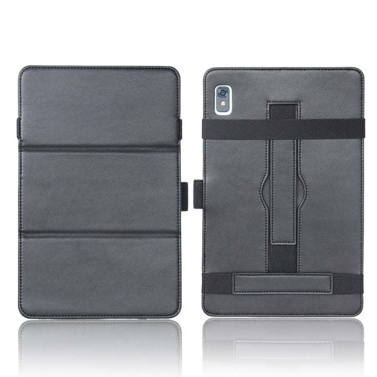For TCL 10 TabMax 4G Detachable Horizontal Flip Leather Case with Holder & Bandage(Black) - Others by PMC TechLife | Online Shopping South Africa | PMC TechLife | Buy Now Pay Later Mobicred