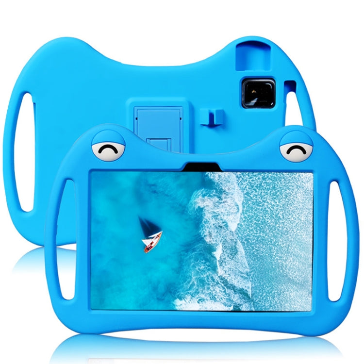 For TCL Tab 10 5G Cartoon Silicone Shockproof Protective Tablet Case with Stand & Pen Slot(Blue) - Others by PMC TechLife | Online Shopping South Africa | PMC TechLife | Buy Now Pay Later Mobicred