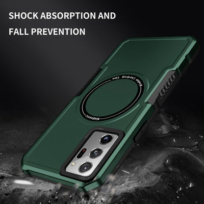 For Samsung Galaxy Note20 Ultra MagSafe Shockproof Armor Phone Case(Dark Green) - Galaxy Phone Cases by PMC Jewellery | Online Shopping South Africa | PMC Jewellery