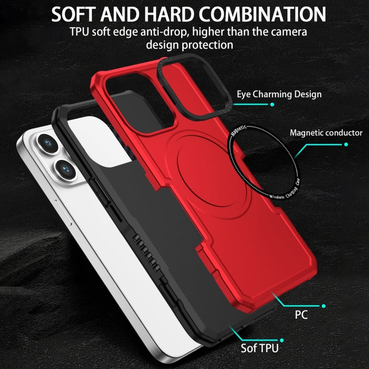 For Samsung Galaxy S23+ 5G MagSafe Shockproof Armor Phone Case(Red) - Galaxy S23+ 5G Cases by PMC TechLife | Online Shopping South Africa | PMC TechLife