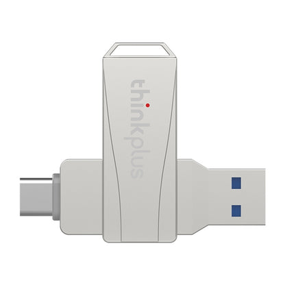 Lenovo Thinkplus MU252 USB 3.1 + USB-C / Type-C Flash Drive, Memory:128GB (Silver) - USB Flash Drives by Lenovo | Online Shopping South Africa | PMC Jewellery | Buy Now Pay Later Mobicred