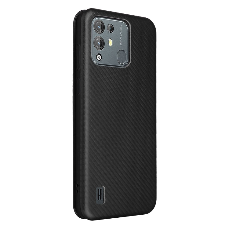 For Blackview A55 Pro Carbon Fiber Texture Horizontal Flip PU Phone Case(Black) - More Brand by PMC Jewellery | Online Shopping South Africa | PMC Jewellery | Buy Now Pay Later Mobicred