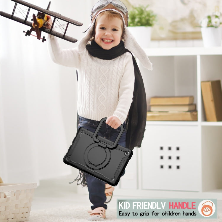 For Lenovo Tab M10 Plus 10.6 3rd Gen 2022 Silicone + PC Bracelet Holder Tablet Case(Black) - Lenovo by PMC TechLife | Online Shopping South Africa | PMC TechLife | Buy Now Pay Later Mobicred