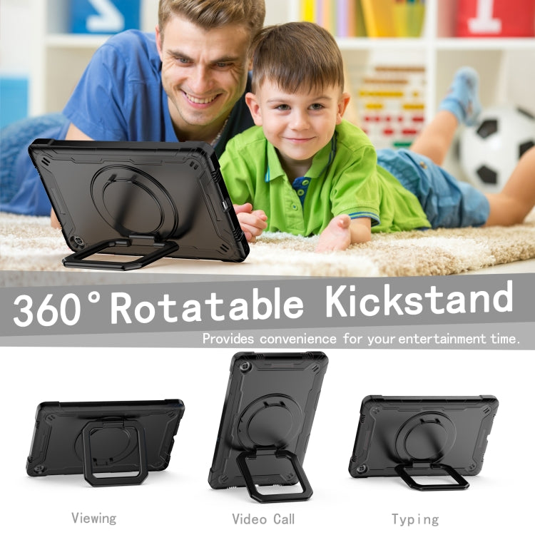 For Lenovo Tab M10 Plus 10.6 3rd Gen 2022 Silicone + PC Bracelet Holder Tablet Case(Black) - Lenovo by PMC TechLife | Online Shopping South Africa | PMC TechLife | Buy Now Pay Later Mobicred