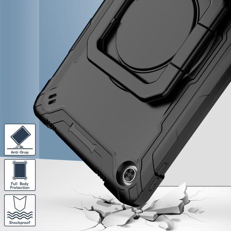 For Lenovo Tab M10 Plus 10.6 3rd Gen 2022 Silicone + PC Bracelet Holder Tablet Case(Black) - Lenovo by PMC TechLife | Online Shopping South Africa | PMC TechLife | Buy Now Pay Later Mobicred