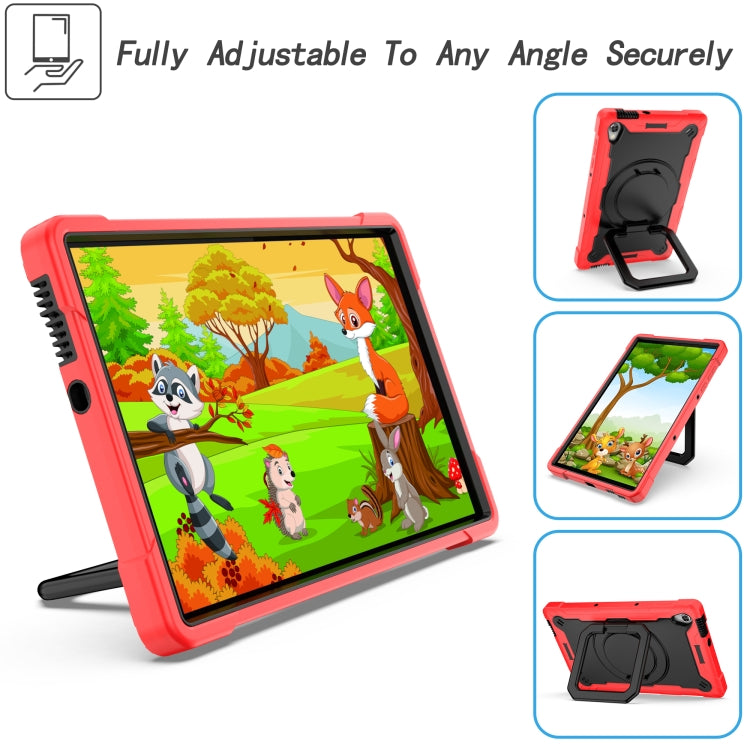 For Lenovo Tab M10 HD 2nd Gen Silicone + PC Bracelet Holder Tablet Case(Red + Black) - Lenovo by PMC TechLife | Online Shopping South Africa | PMC TechLife | Buy Now Pay Later Mobicred