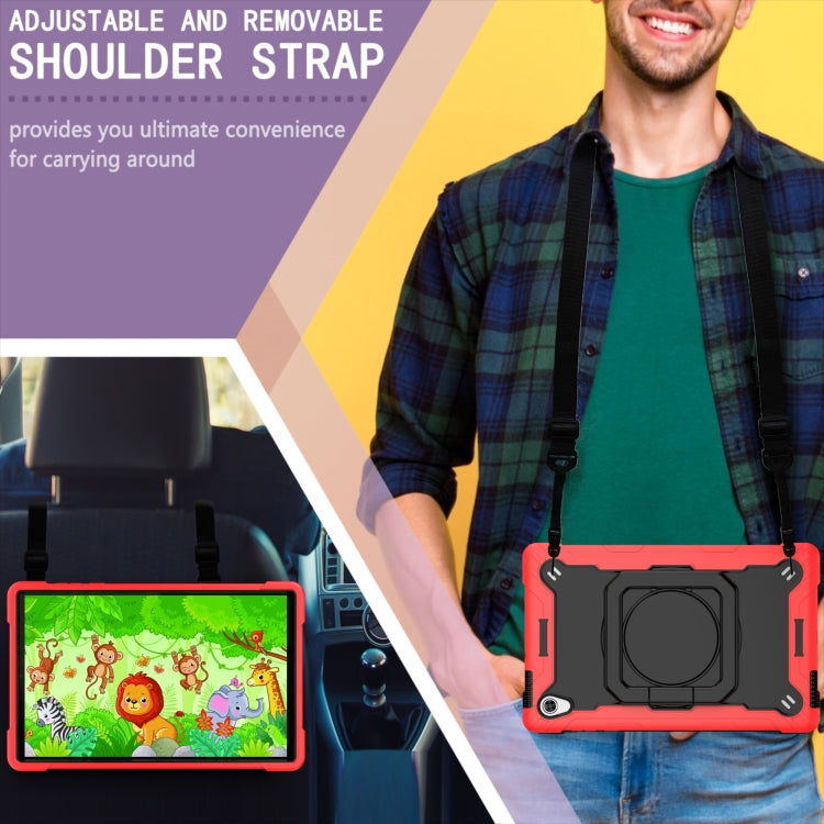 For Lenovo Tab M10 HD 2nd Gen Silicone + PC Bracelet Holder Tablet Case(Red + Black) - Lenovo by PMC TechLife | Online Shopping South Africa | PMC TechLife | Buy Now Pay Later Mobicred