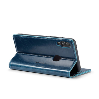 For Samsung Galaxy A20／A30／M10S CaseMe 003 Crazy Horse Texture Leather Phone Case(Blue) - Galaxy Phone Cases by CaseMe | Online Shopping South Africa | PMC Jewellery | Buy Now Pay Later Mobicred