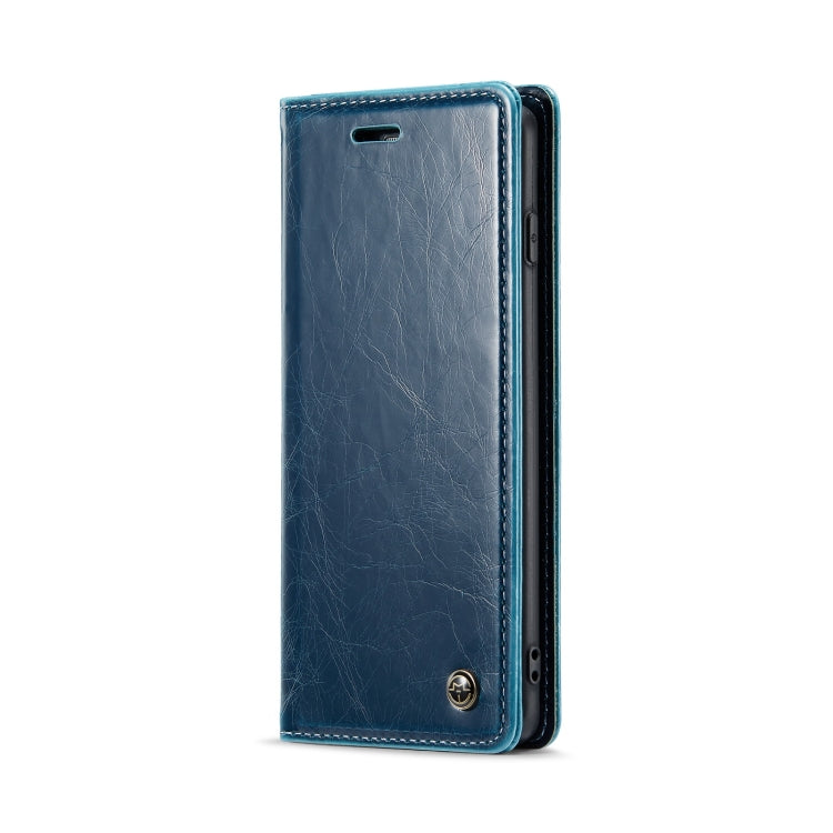 For Samsung Galaxy S10+ CaseMe 003 Crazy Horse Texture Leather Phone Case(Blue) - Galaxy Phone Cases by CaseMe | Online Shopping South Africa | PMC Jewellery | Buy Now Pay Later Mobicred