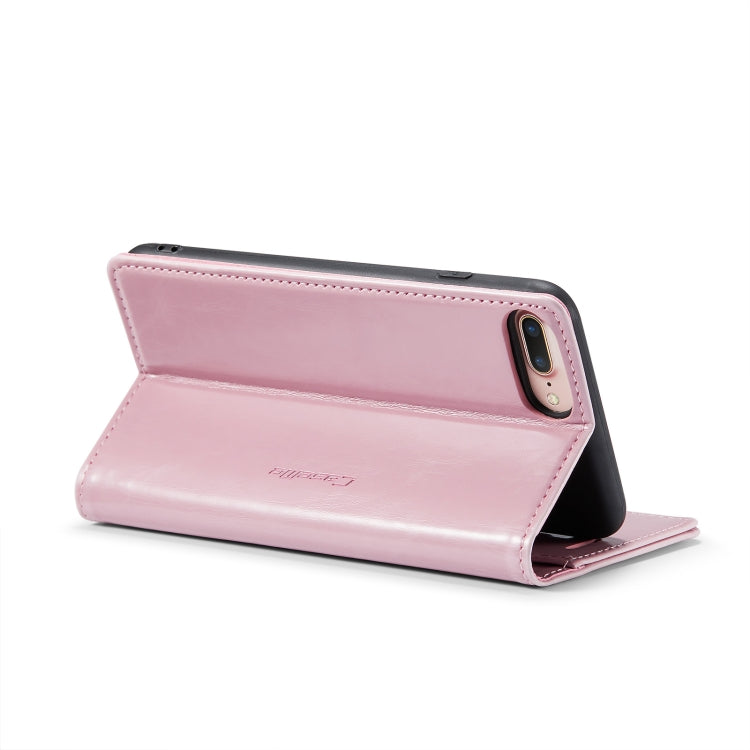 For iPhone 6 Plus/7 Plus/8 Plus CaseMe 003 Crazy Horse Texture Leather Phone Case(Rose Gold) - More iPhone Cases by CaseMe | Online Shopping South Africa | PMC Jewellery | Buy Now Pay Later Mobicred