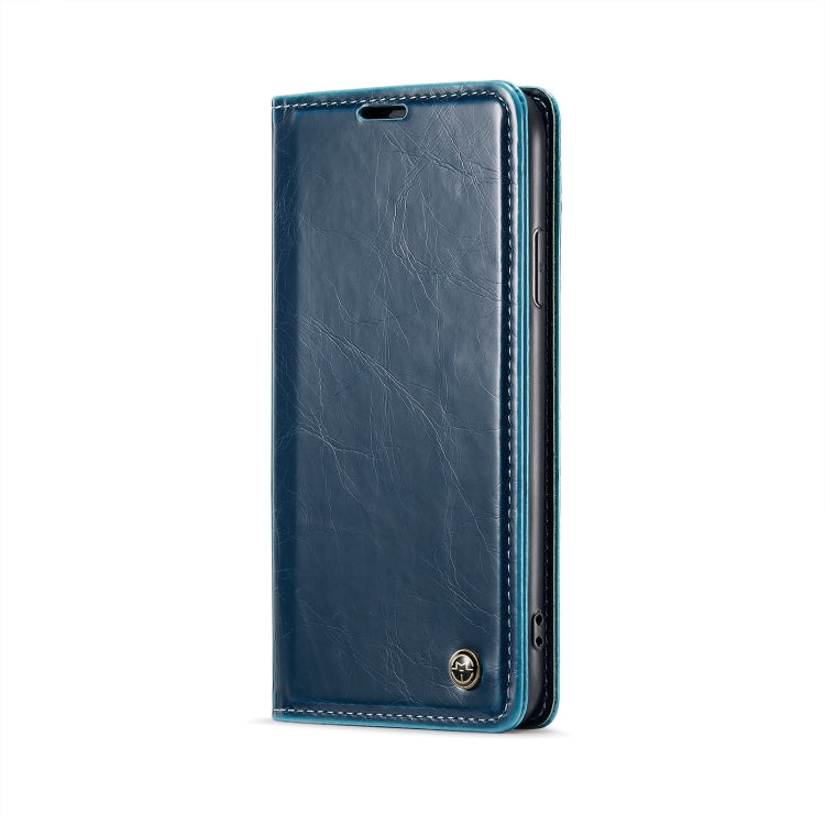 For iPhone 11 Pro CaseMe 003 Crazy Horse Texture Leather Phone Case(Blue) - iPhone 11 Pro Cases by CaseMe | Online Shopping South Africa | PMC Jewellery | Buy Now Pay Later Mobicred