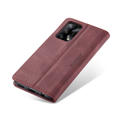 CaseMe 013 Multifunctional Horizontal Flip Leather Phone Case For OPPO F19/F19S/A74 4G/A95 4G/Reno6 Lite 4G Global(Wine Red) - OPPO Cases by CaseMe | Online Shopping South Africa | PMC Jewellery | Buy Now Pay Later Mobicred