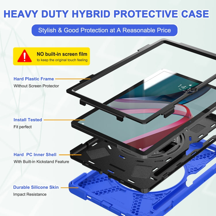 For Lenovo Tab P11 Pro Gen 2 Silicone + PC Protective Tablet Case(Blue) - Lenovo by PMC TechLife | Online Shopping South Africa | PMC TechLife | Buy Now Pay Later Mobicred