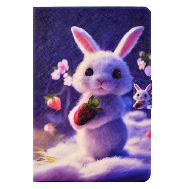For Amazon Kindle Fire HD 10 2021 Electric Pressed TPU Smart Leather Tablet Case(Strawberry Bunny) - Amazon by PMC TechLife | Online Shopping South Africa | PMC TechLife | Buy Now Pay Later Mobicred