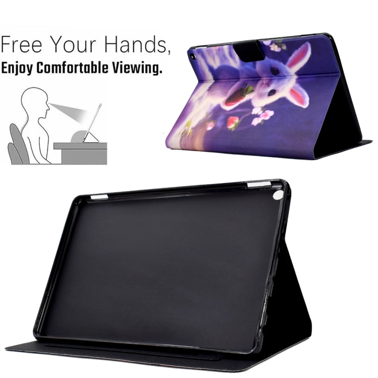 For Amazon Kindle Fire HD 10 2021 Electric Pressed TPU Smart Leather Tablet Case(Strawberry Bunny) - Amazon by PMC TechLife | Online Shopping South Africa | PMC TechLife | Buy Now Pay Later Mobicred