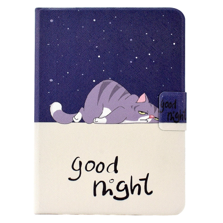 For Amazon Kindle Paperwhite 5 2021 Electric Pressed TPU Smart Leather Tablet Case(Lazy Cat) - Amazon by PMC TechLife | Online Shopping South Africa | PMC TechLife | Buy Now Pay Later Mobicred
