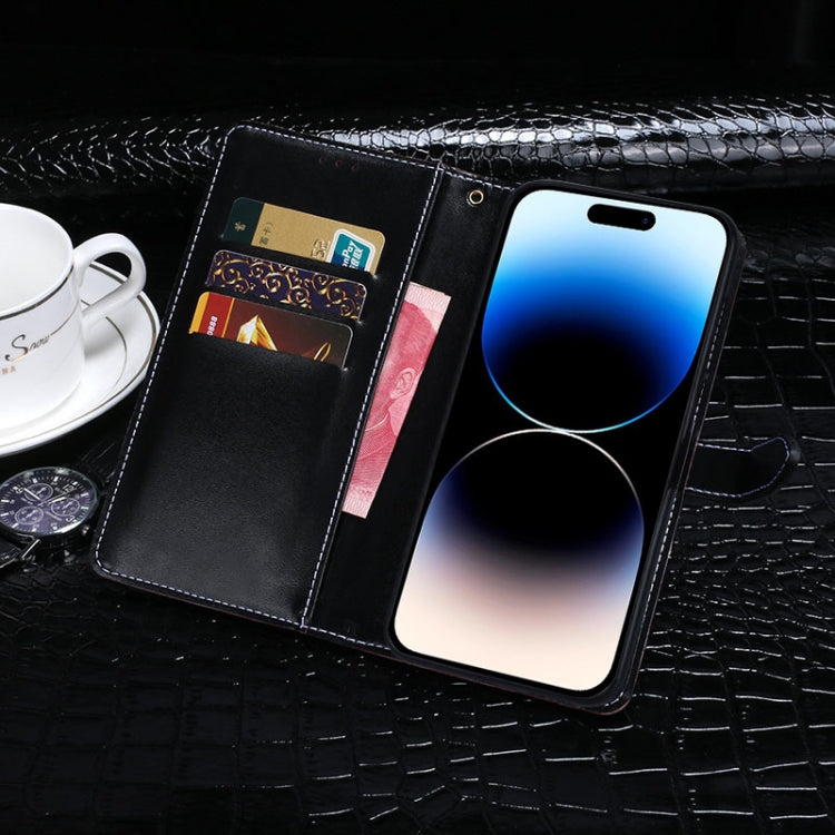 For Oukitel C19 Pro idewei Crocodile Texture Leather Phone Case(Dark Blue) - free shipping - PMC Jewellery - Order now!