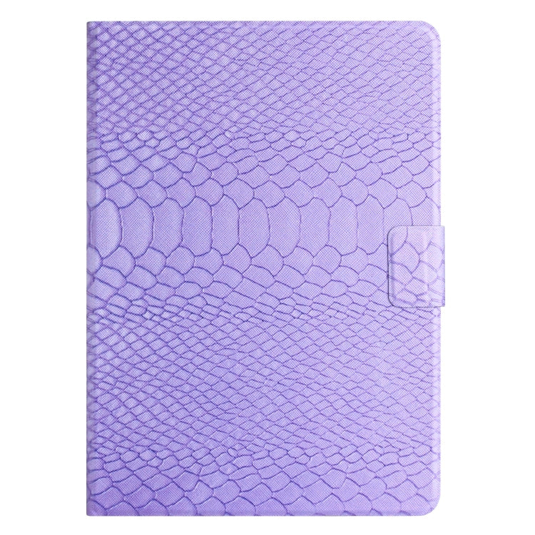 For Lenovo Tab P11 Solid Color Crocodile Texture Leather Smart Tablet Case(Purple) - Lenovo by PMC TechLife | Online Shopping South Africa | PMC TechLife | Buy Now Pay Later Mobicred