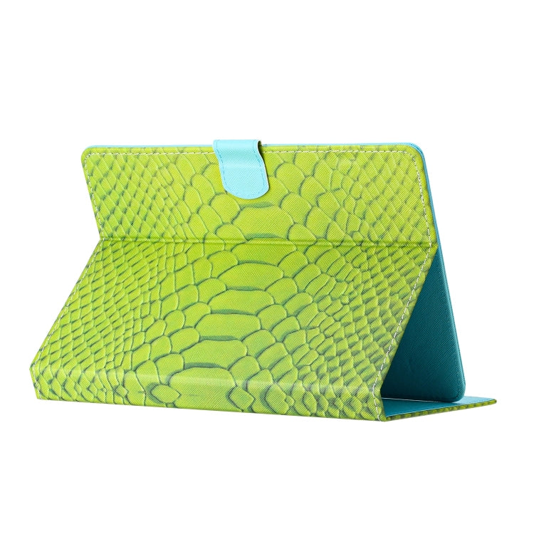 For 10 inch Tablets Solid Color Crocodile Texture Leather Tablet Case(Green) - Others by PMC TechLife | Online Shopping South Africa | PMC TechLife | Buy Now Pay Later Mobicred